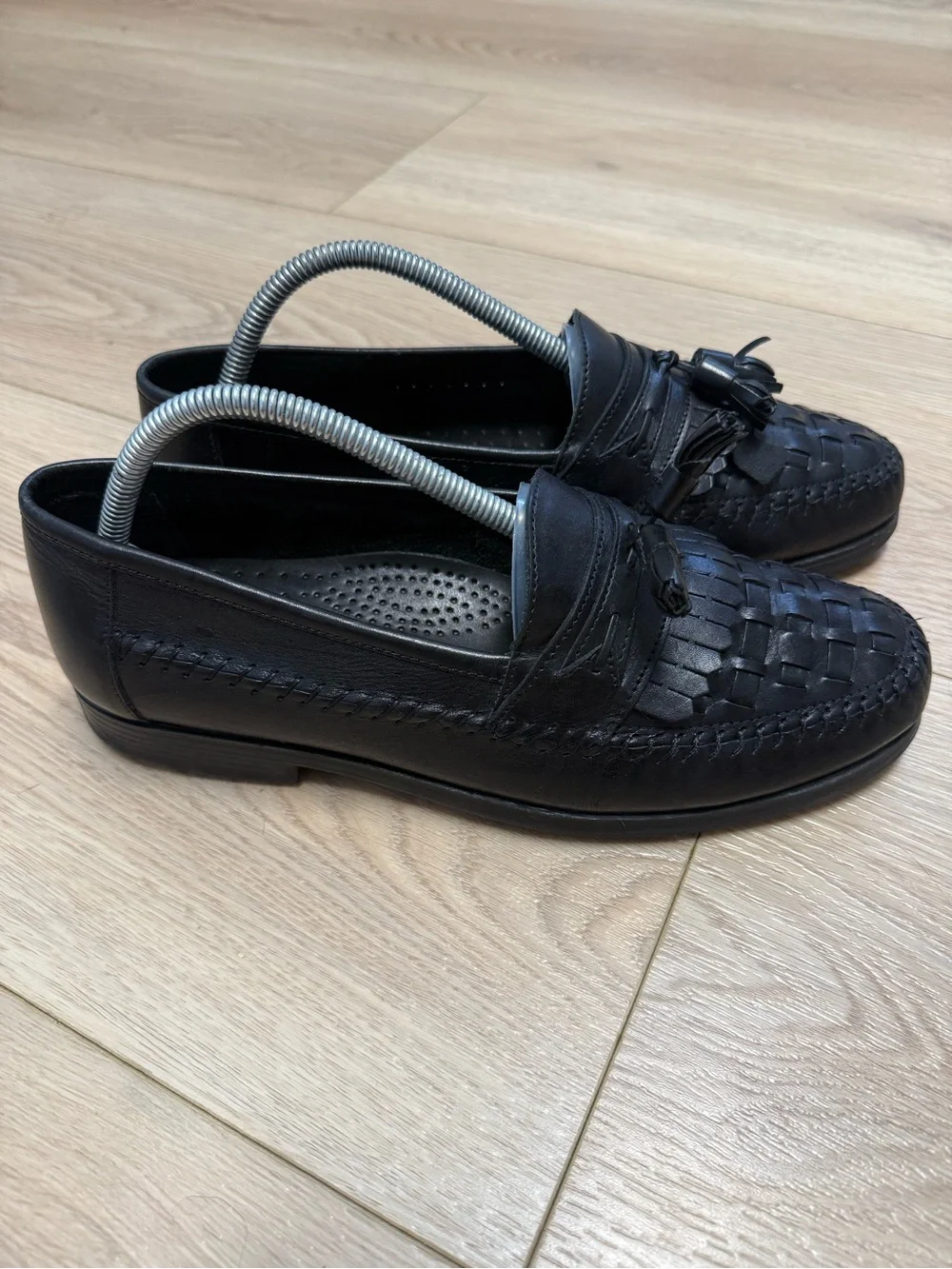 Giorgio Brutini black leather slip-on kiltie loafers Men’s 9.5D